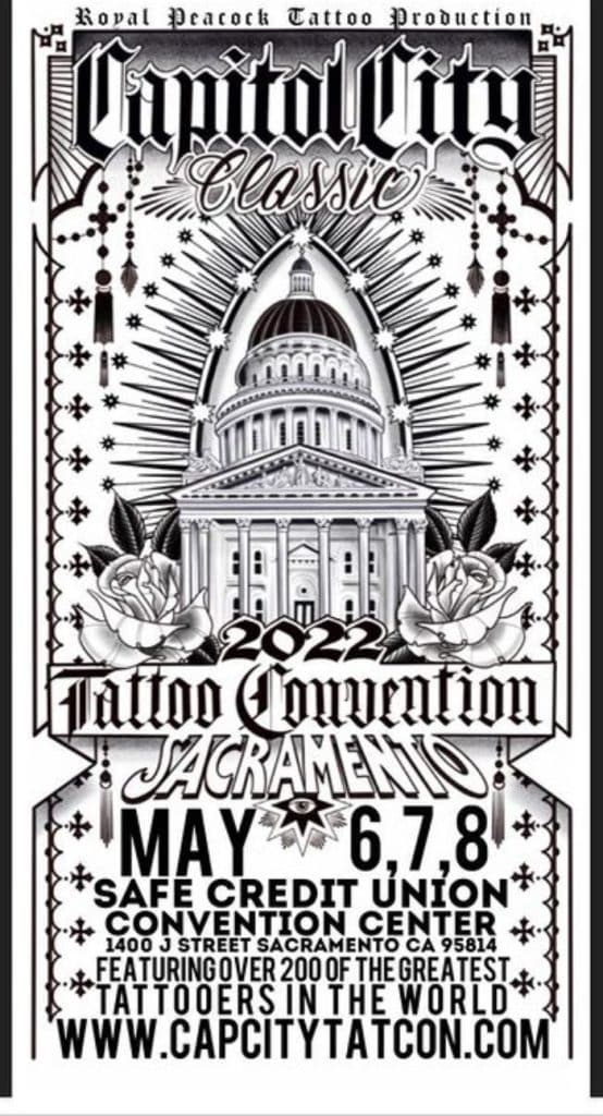 Tattoo convention poster for capital city classic